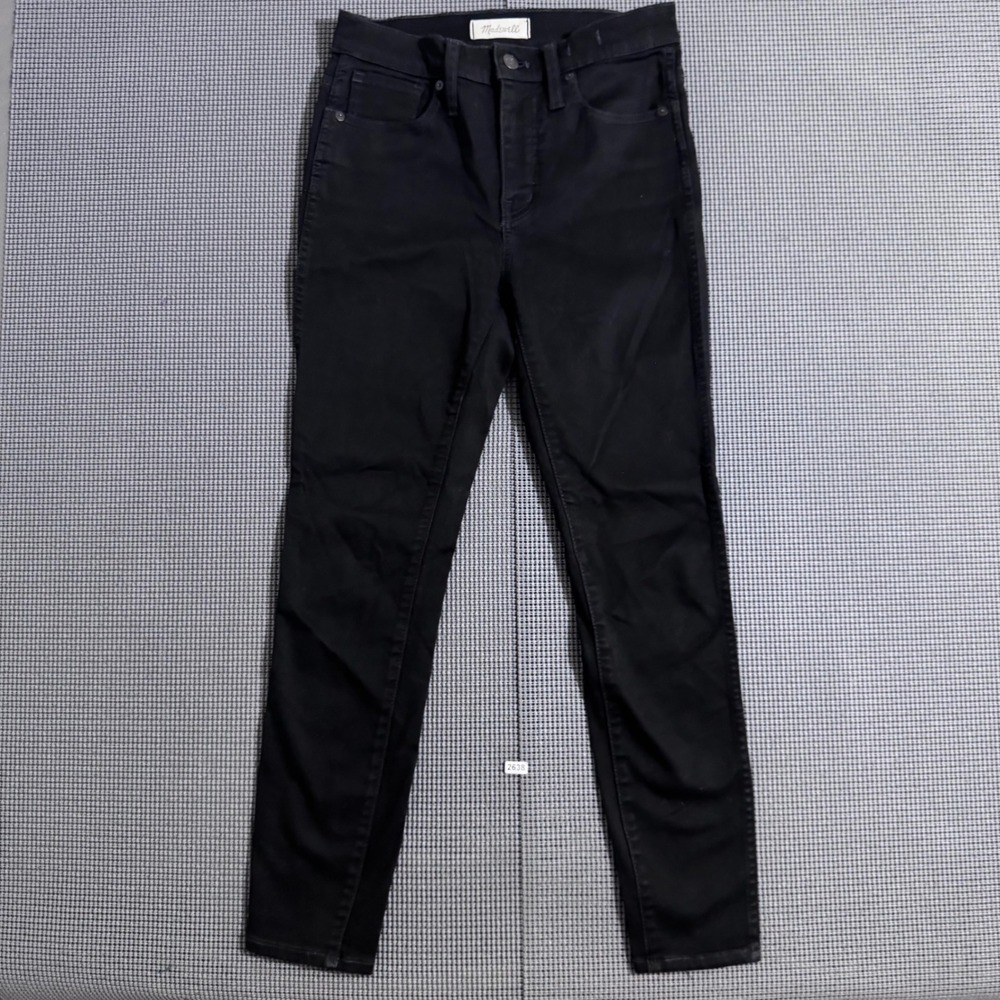 Madewell Womens 10" High-Rise Skinny Jeans Black Size 26P